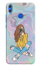 Selfie Girl Honor 8X Hard Case Back Cover by Casekaro