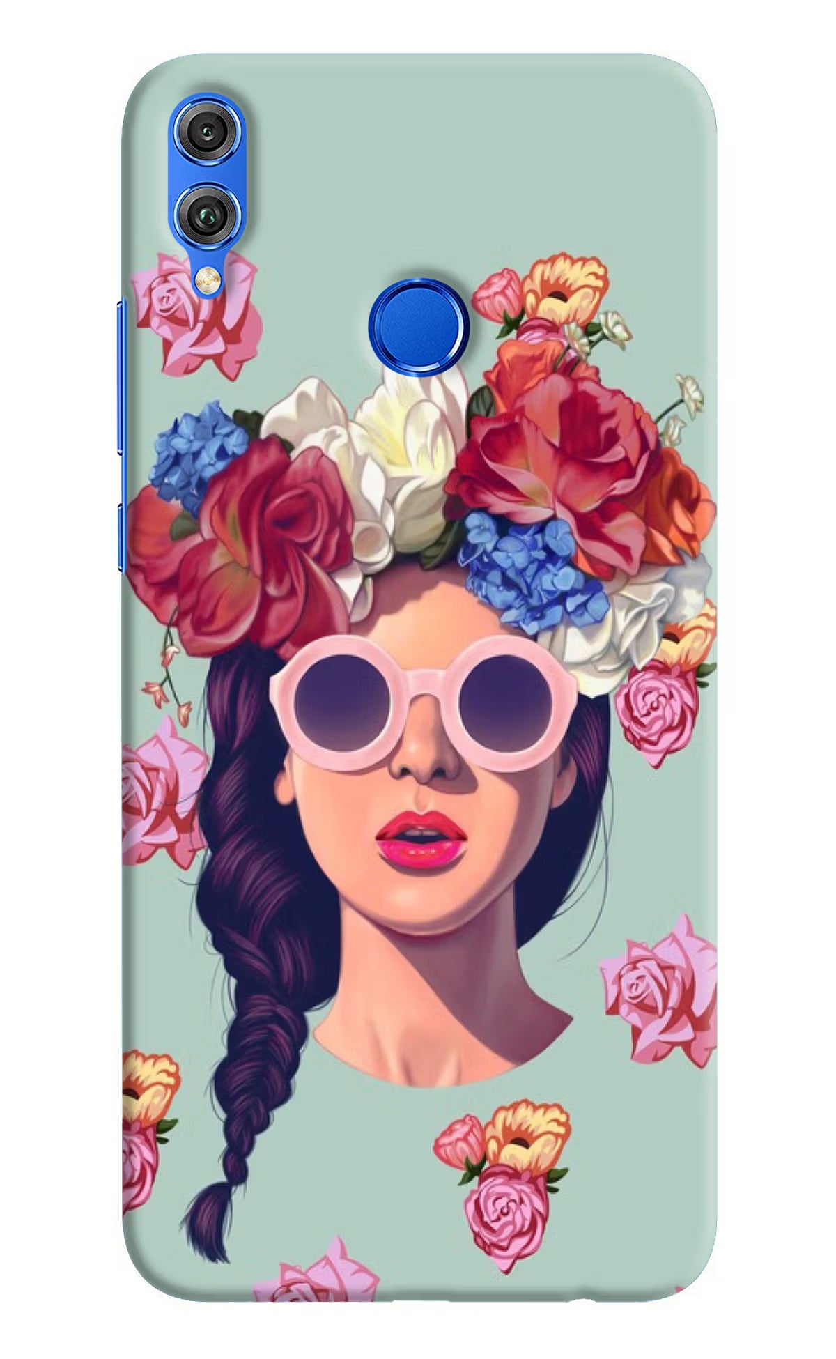 Pretty Girl Honor 8X Hard Case Back Cover by Casekaro