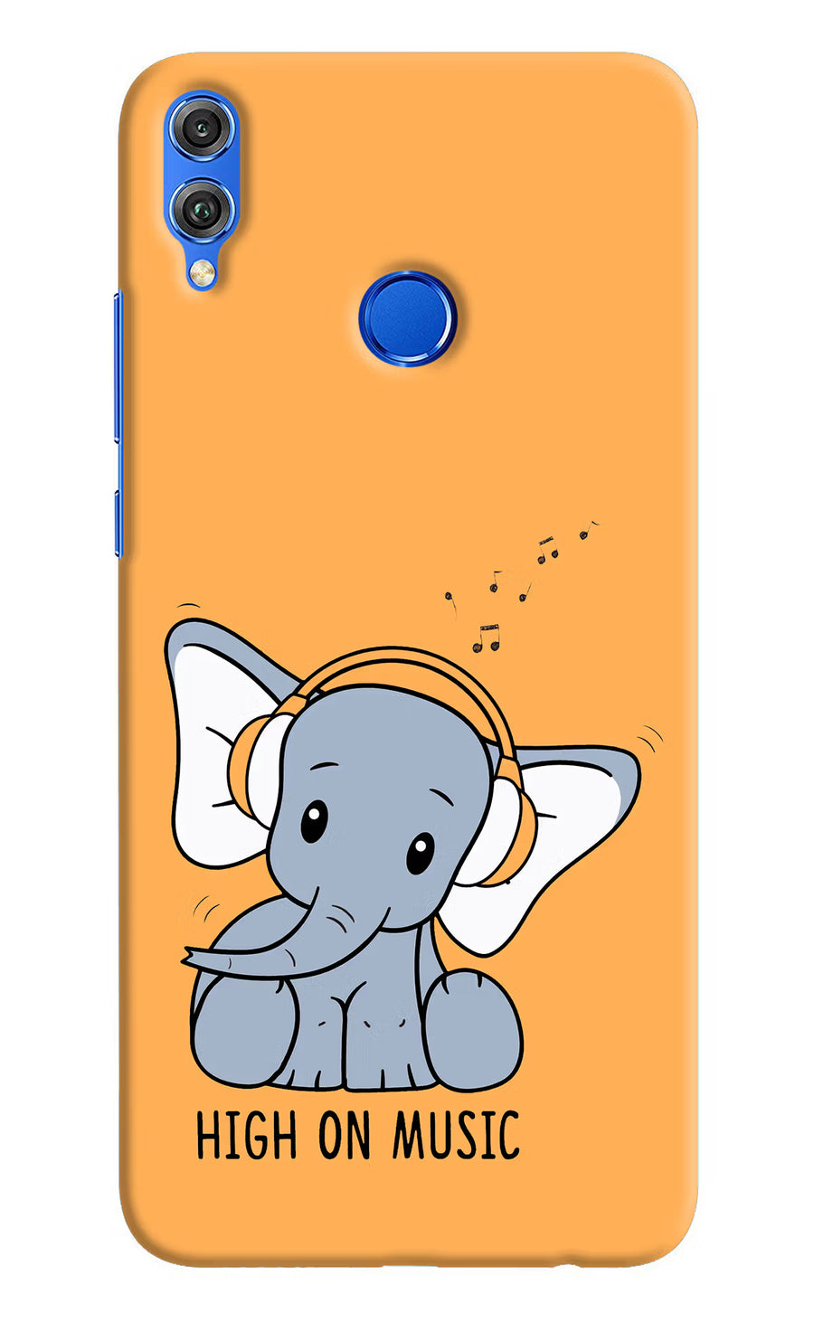 High On Music Honor 8X Back Cover, Hard case