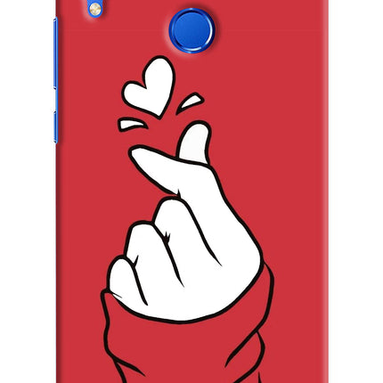 Korean Love Sign Honor 8X Hard Case Back Cover by Casekaro