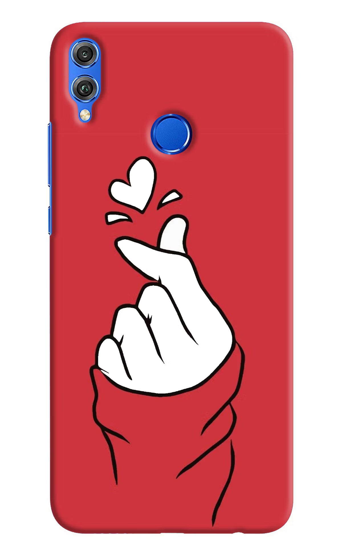 Korean Love Sign Honor 8X Hard Case Back Cover by Casekaro