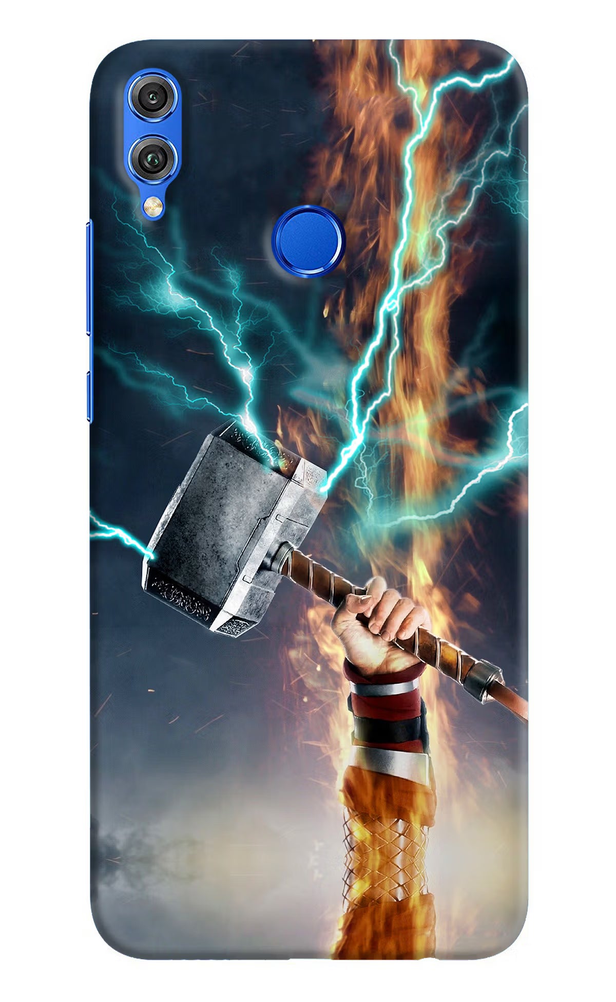 Thor Hammer Mjolnir Honor 8X Hard Case Back Cover by Casekaro