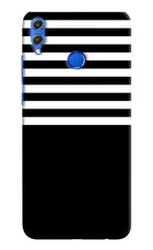 Black and White Print Honor 8X Hard Case Back Cover by Casekaro