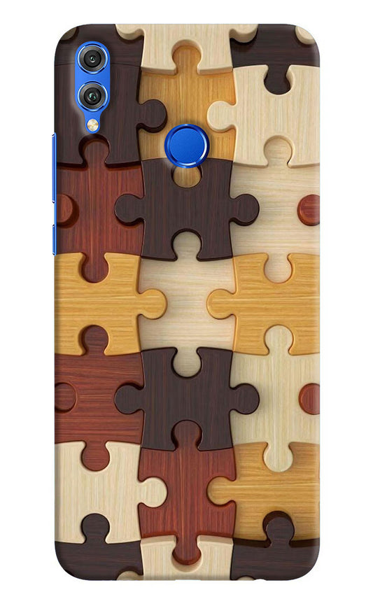Wooden Puzzle Honor 8X Hard Case Back Cover by Casekaro