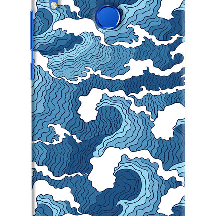 Blue Waves Honor 8X Hard Case Back Cover by Casekaro
