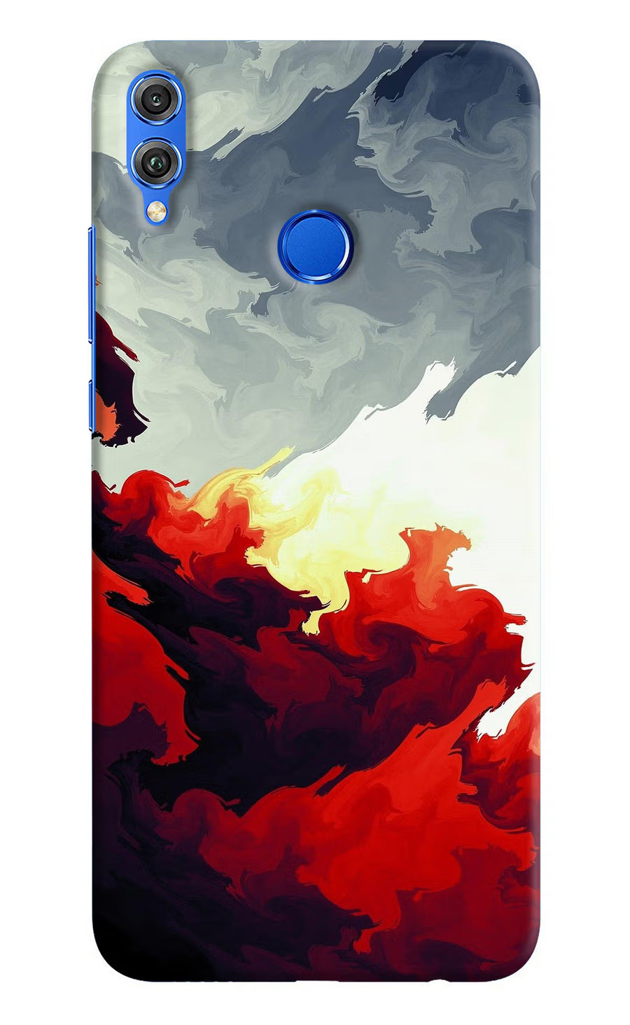 Fire Cloud Honor 8X Back Cover, Hard case