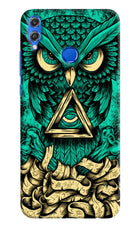 Green Owl Honor 8X Hard Case Back Cover by Casekaro