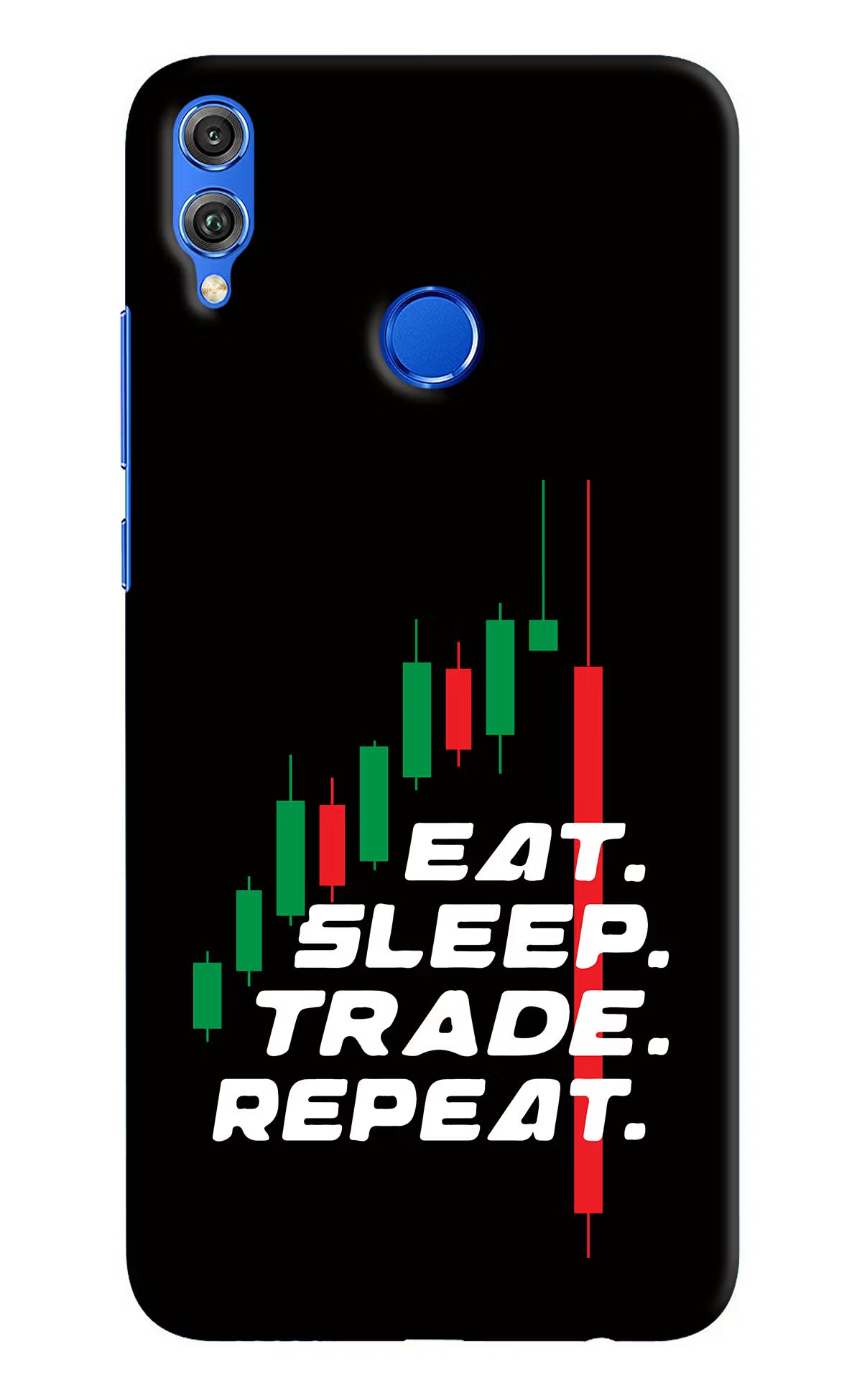 Eat Sleep Trade Repeat Honor 8X Hard Case Back Cover by Casekaro