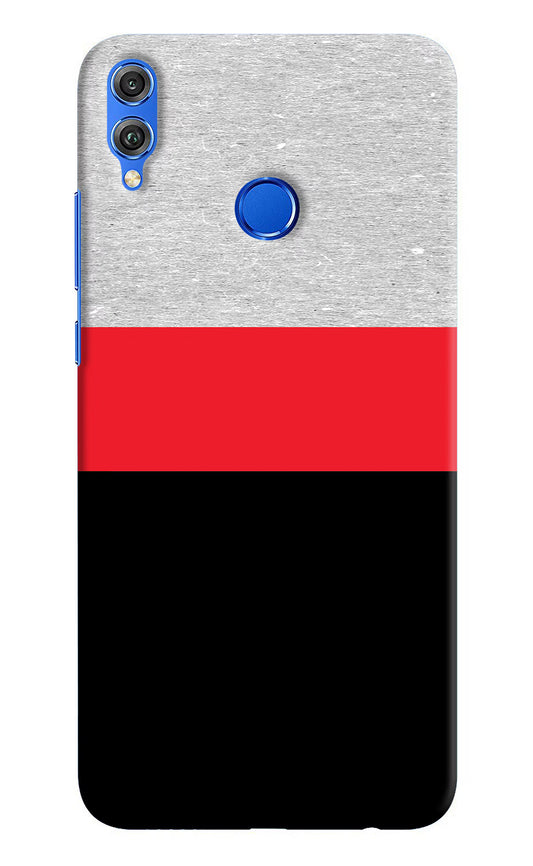 Tri Color Pattern Honor 8X Hard Case Back Cover by Casekaro