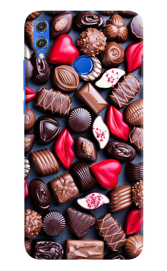 Chocolates Honor 8X Hard Case Back Cover by Casekaro