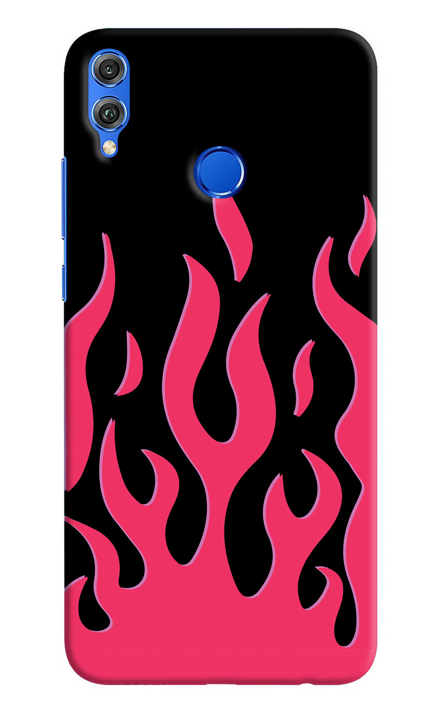 Fire Flames Honor 8X Back Cover, Hard case