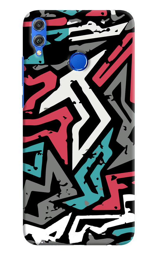 Geometric Graffiti Honor 8X Hard Case Back Cover by Casekaro