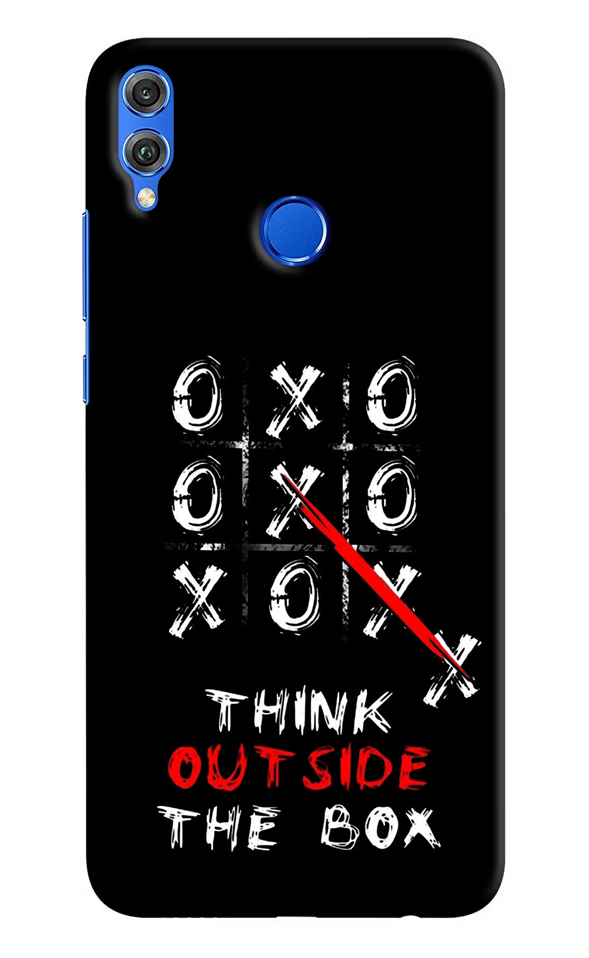 Think out of the BOX Honor 8X Hard Case Back Cover by Casekaro
