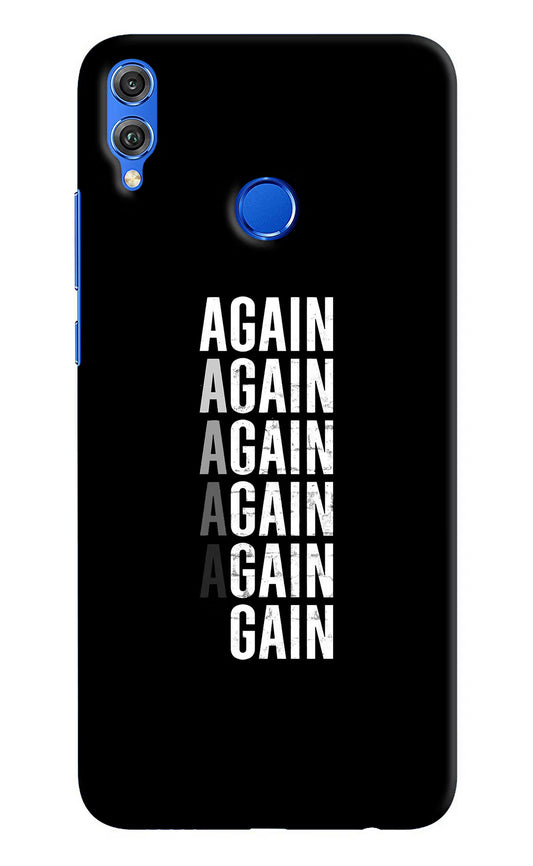 Again Again Gain Honor 8X Hard Case Back Cover by Casekaro