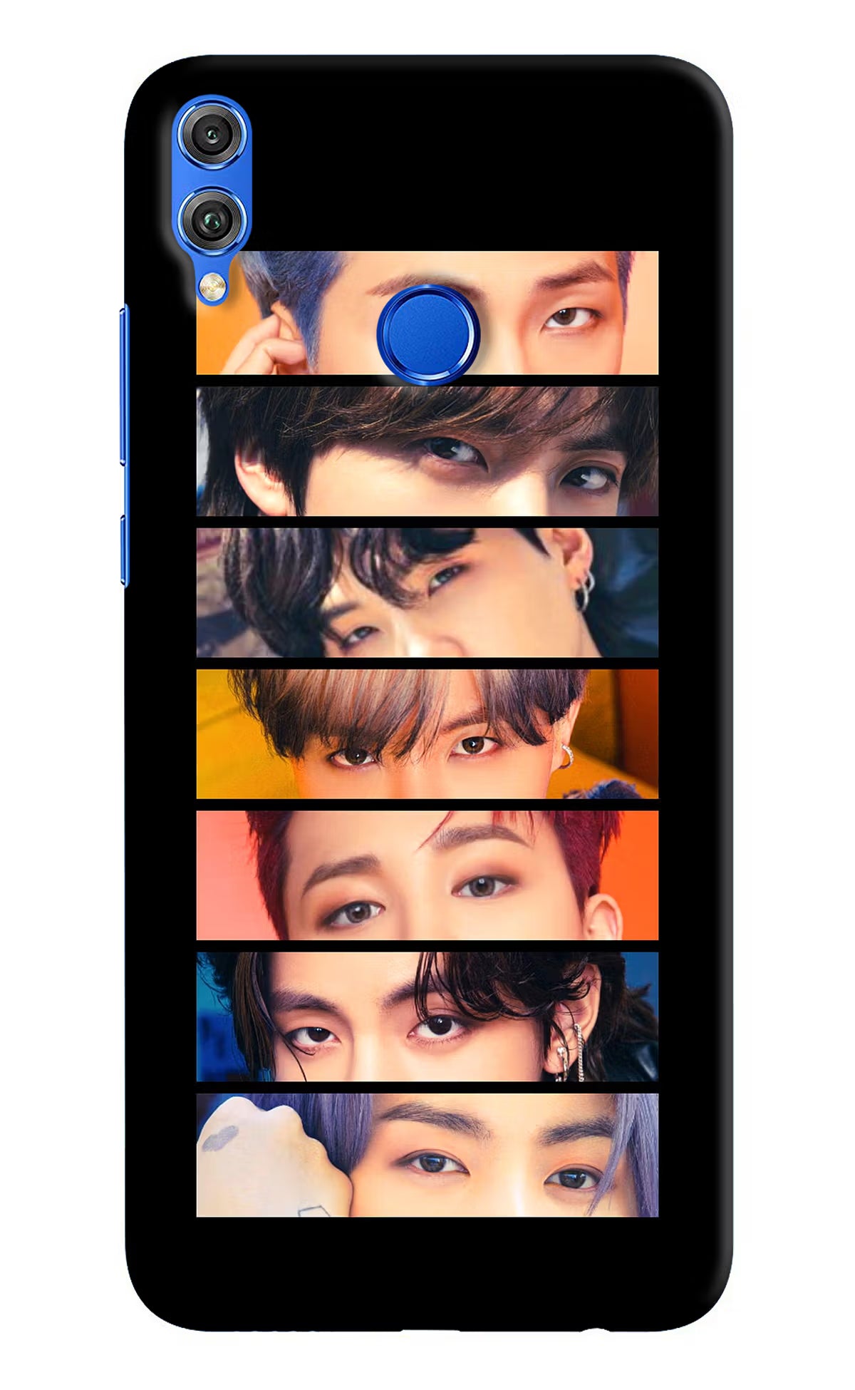 BTS Eyes Honor 8X Hard Case Back Cover by Casekaro