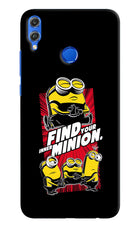 Find your inner Minion Honor 8X Hard Case Back Cover by Casekaro