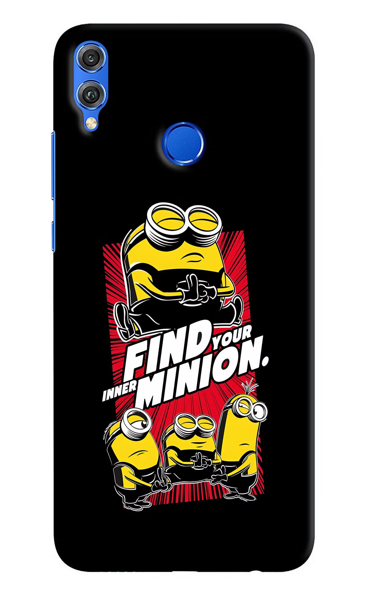 Find your inner Minion Honor 8X Hard Case Back Cover by Casekaro