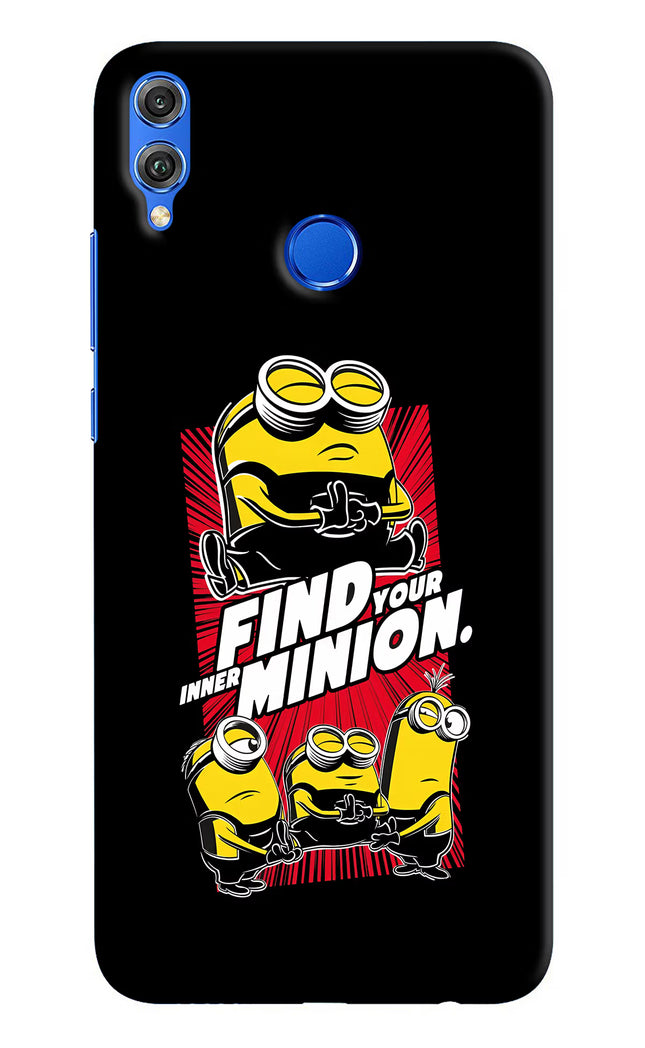 Find your inner Minion Honor 8X Hard Case Back Cover by Casekaro