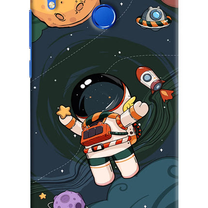Cartoon Astronaut Honor 8X Hard Case Back Cover by Casekaro