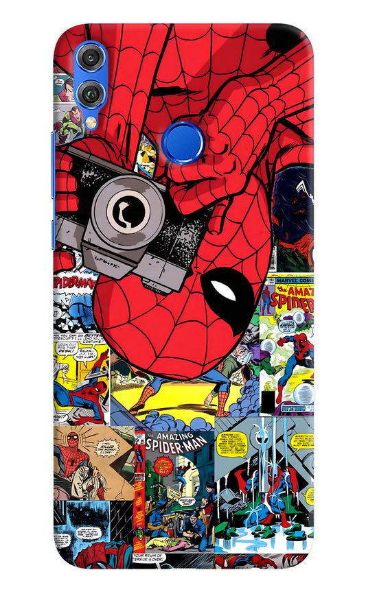 Spider Man Honor 8X Hard Case Back Cover by Casekaro