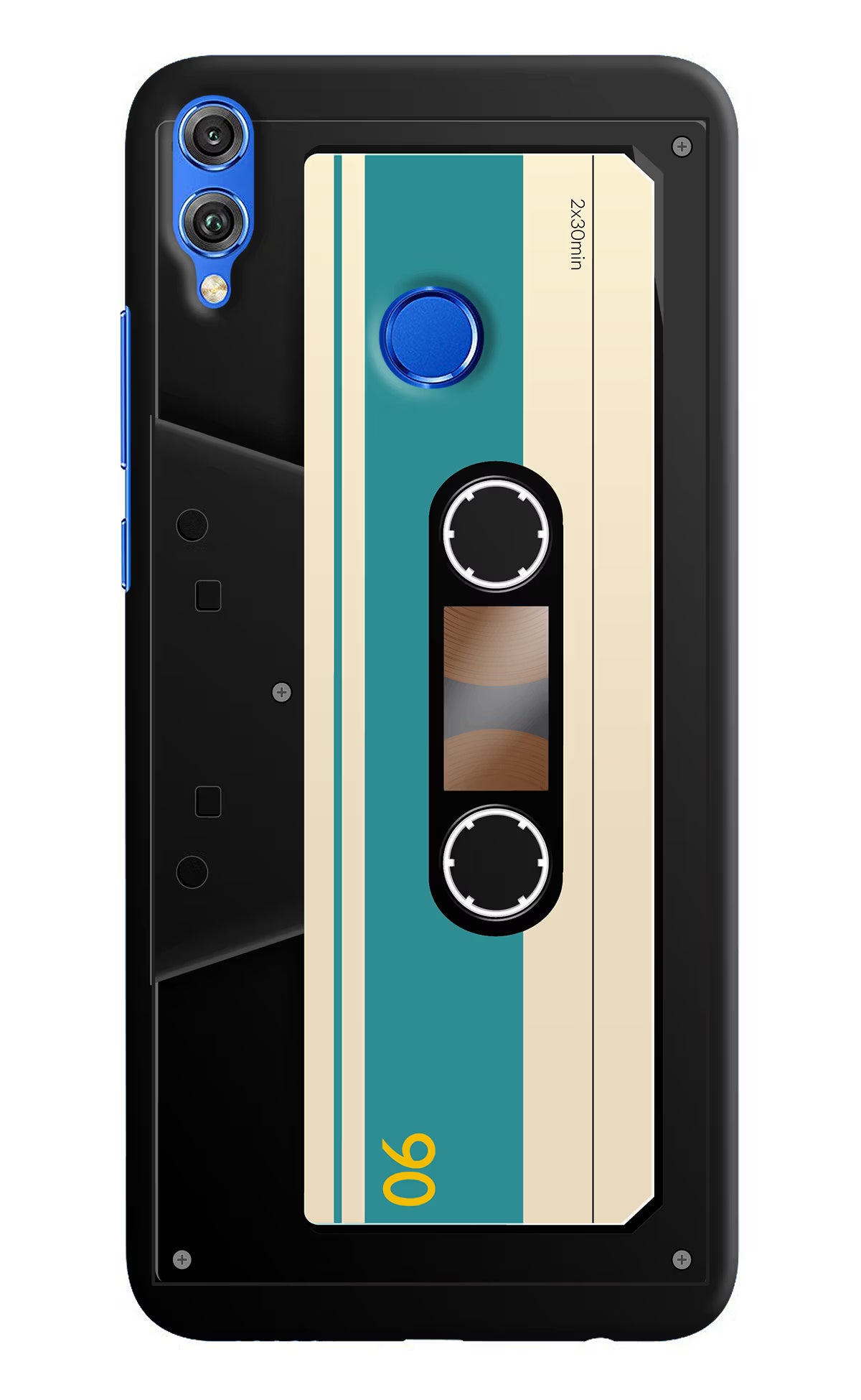Cassette Honor 8X Hard Case Back Cover by Casekaro