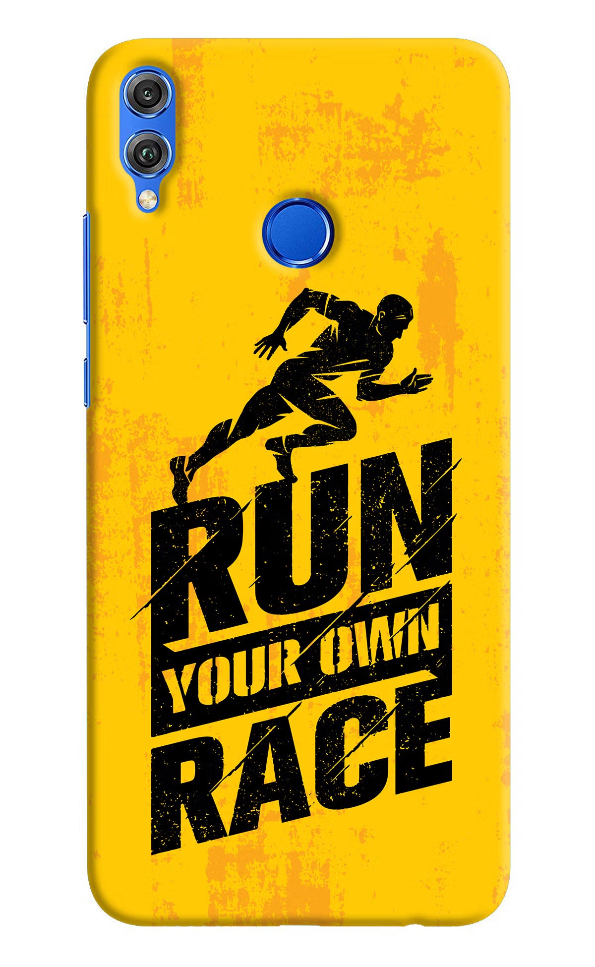 Run Your Own Race Honor 8X Hard Case Back Cover by Casekaro