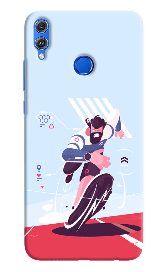 Run Pro Honor 8X Hard Case Back Cover by Casekaro