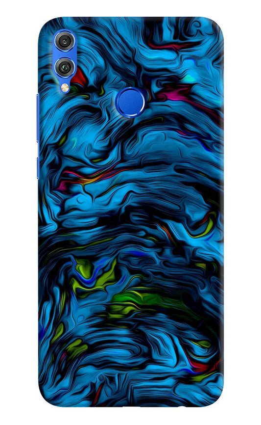 Dark Blue Abstract Honor 8X Hard Case Back Cover by Casekaro