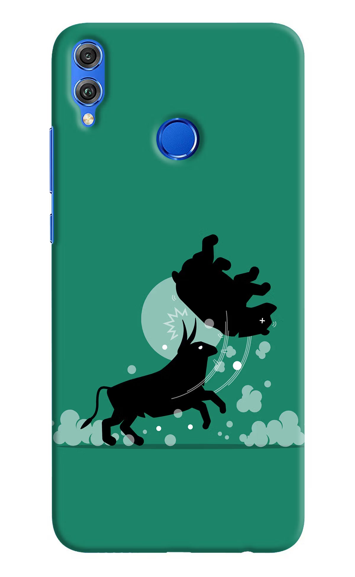 Bull Conqueror Honor 8X Hard Case Back Cover by Casekaro