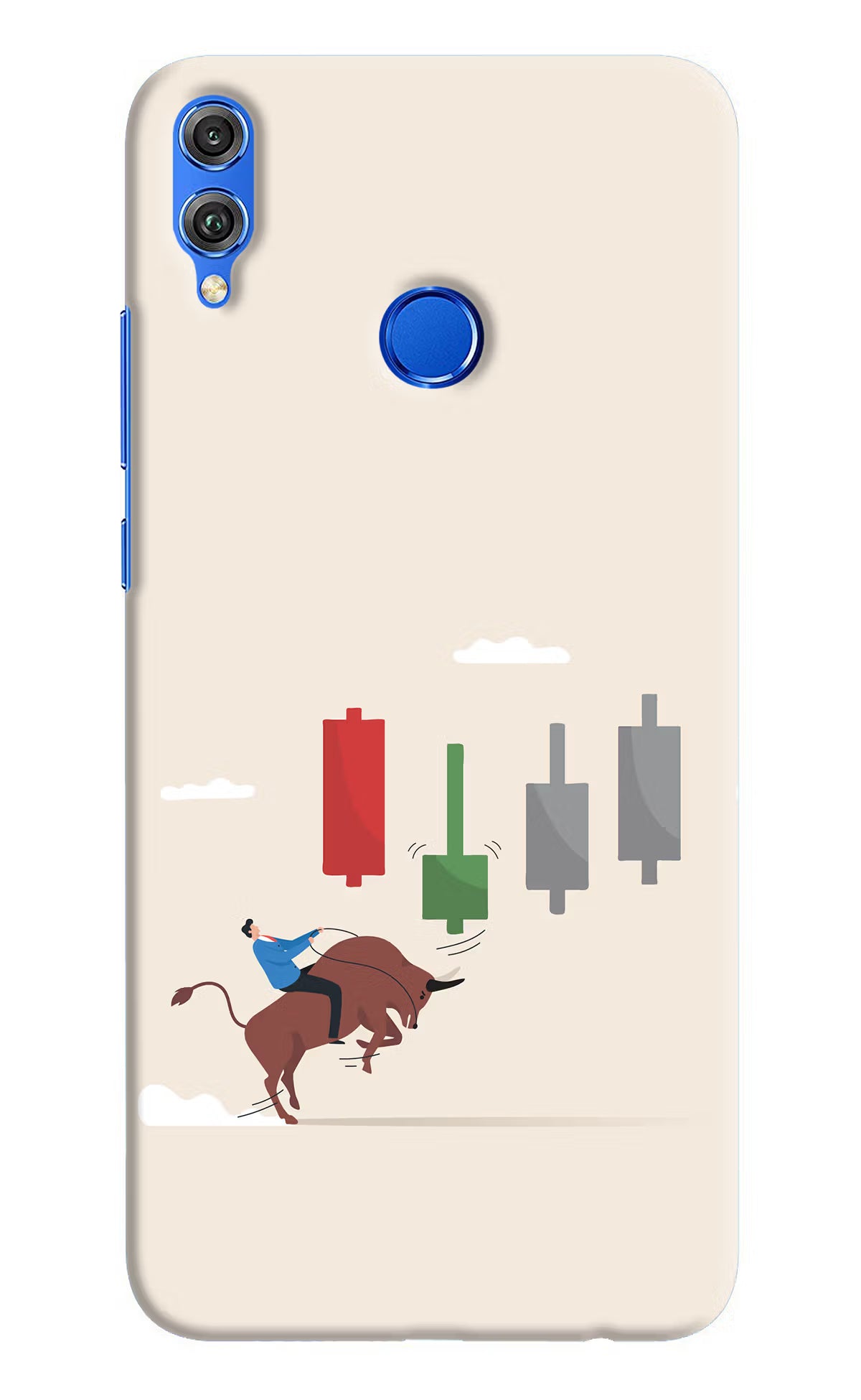 Bull Trading Momentum Honor 8X Hard Case Back Cover by Casekaro