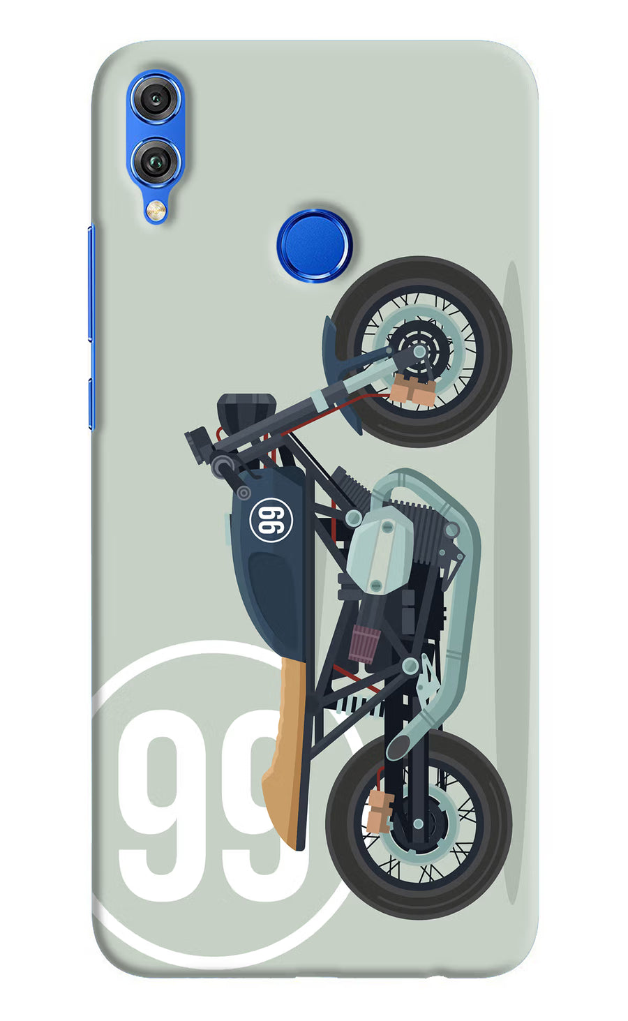 Classic Cafe Racer 99 Honor 8X Back Cover, Hard case