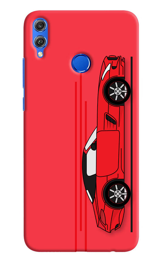 Red Velocity Honor 8X Hard Case Back Cover by Casekaro