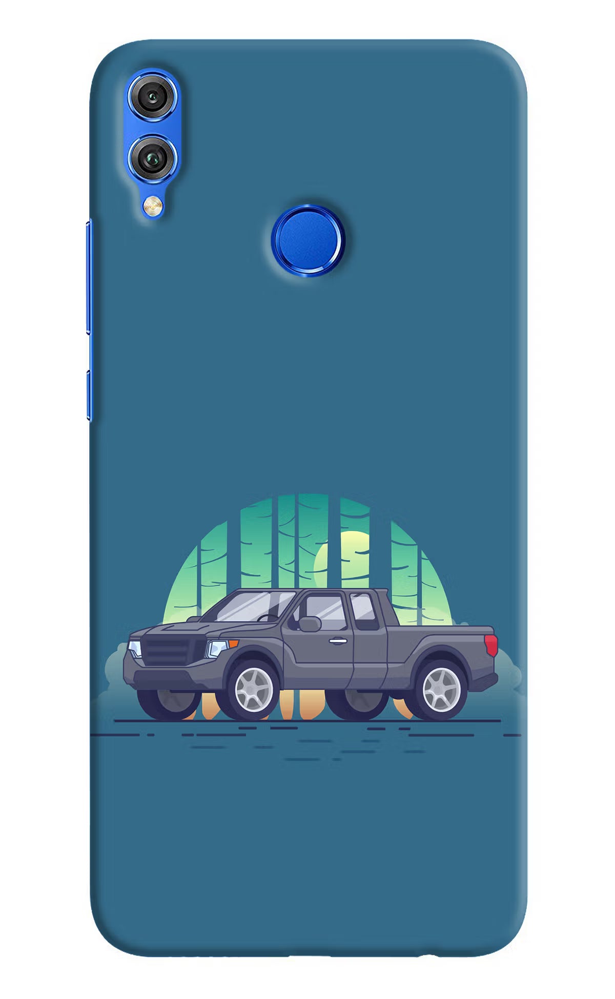 Retro Garage Vibe Honor 8X Hard Case Back Cover by Casekaro
