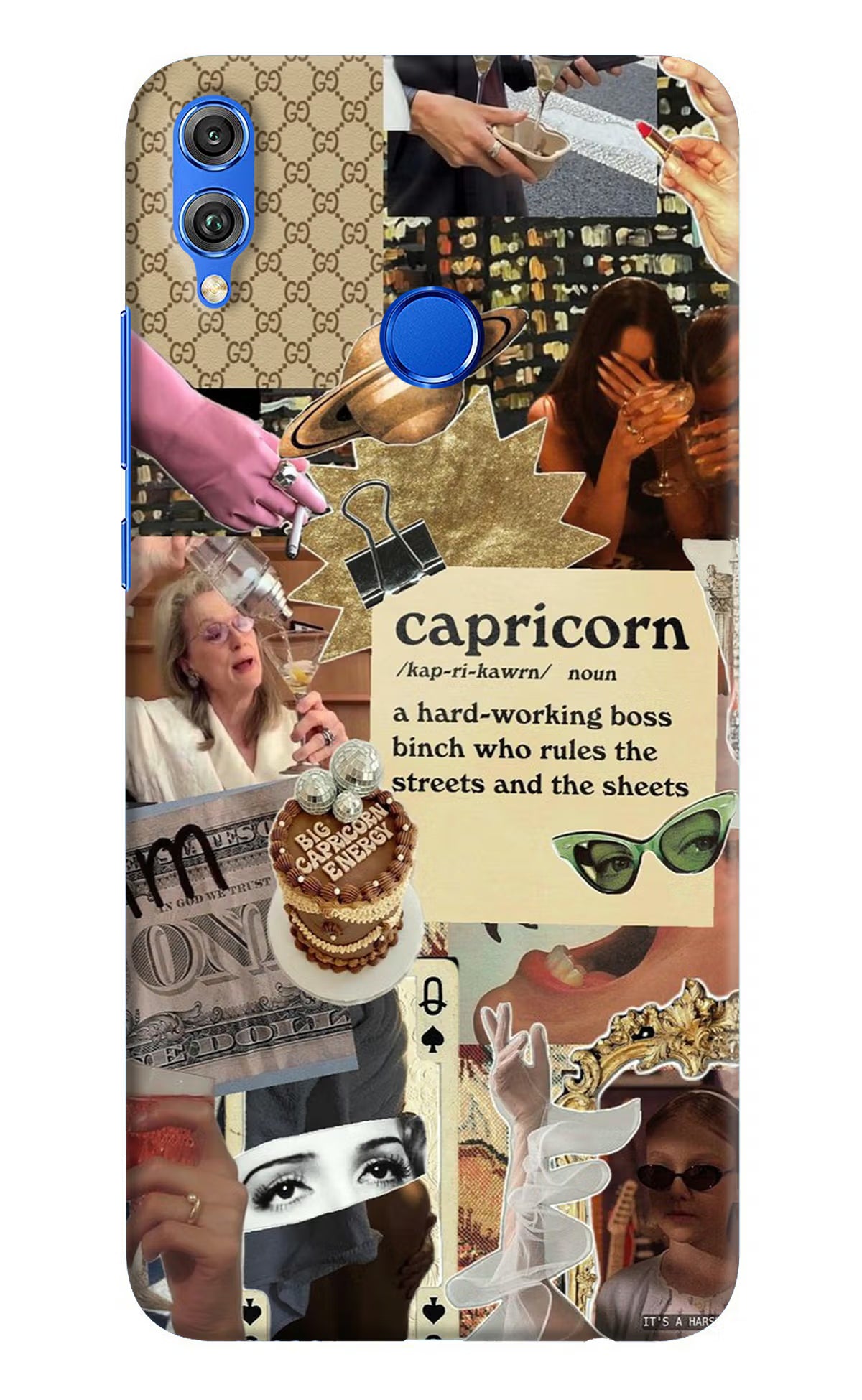 Capricorn Zodiac Honor 8X Hard Case Back Cover by Casekaro