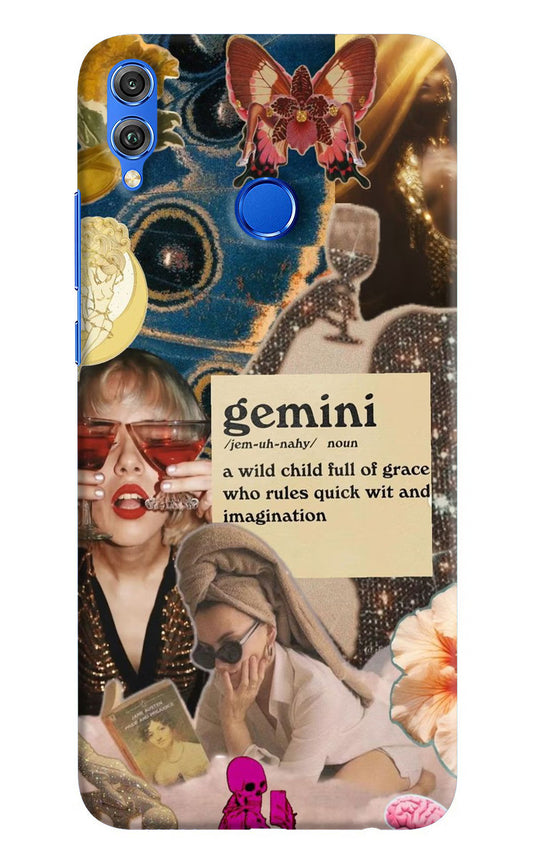 Gemini Zodiac Honor 8X Hard Case Back Cover by Casekaro