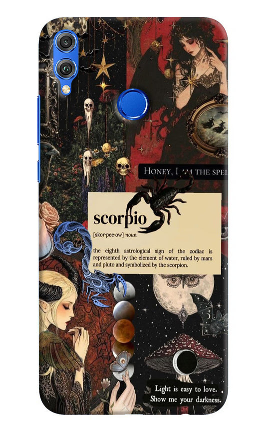 Scorpio Zodiac Honor 8X Hard Case Back Cover by Casekaro