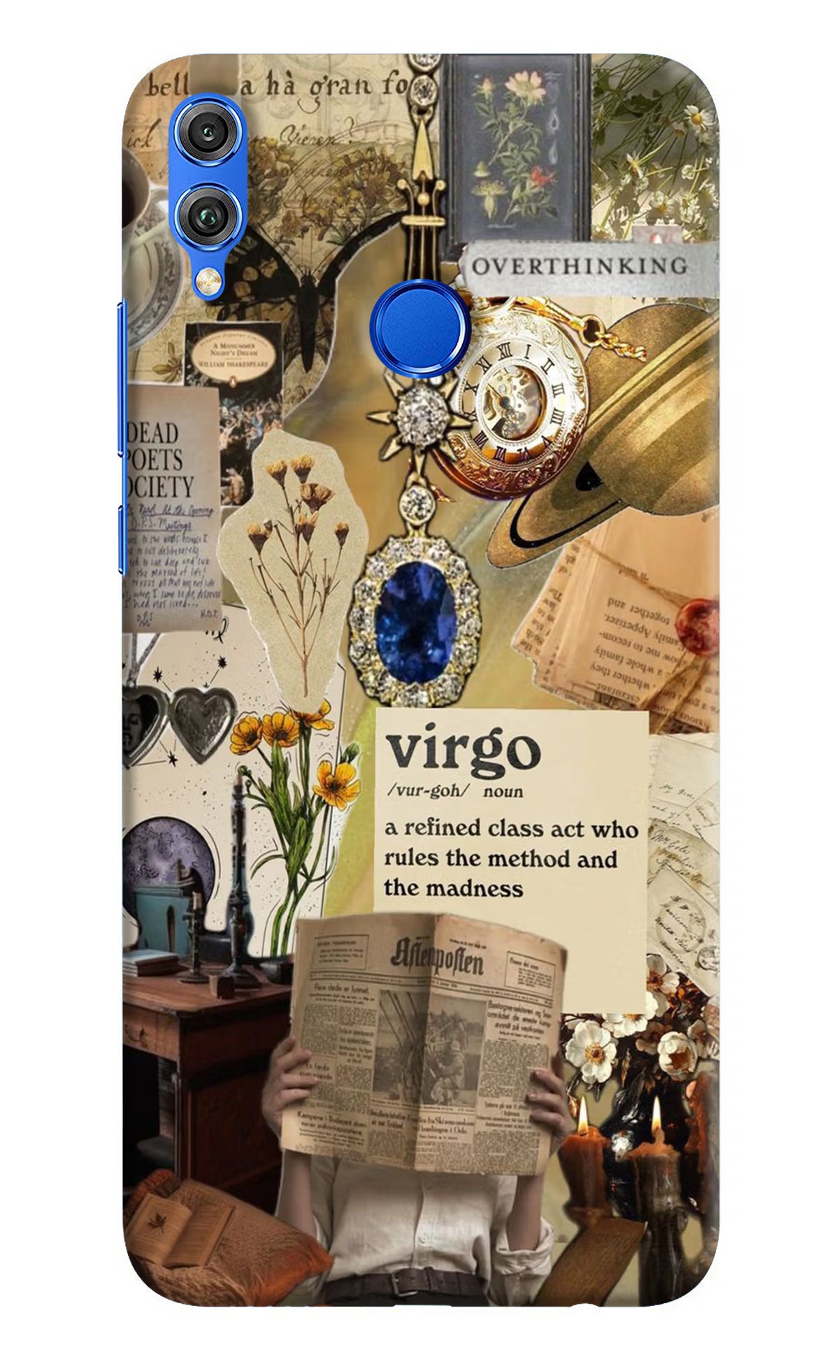 Virgo Zodiac Honor 8X Hard Case Back Cover by Casekaro