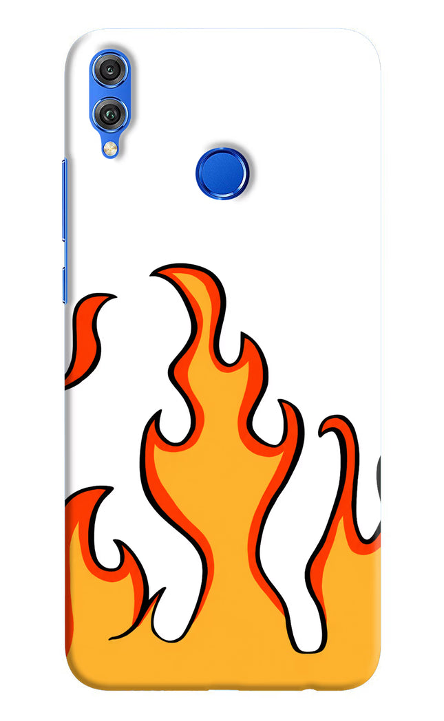 Fired Up – White Honor 8X Hard Case Back Cover by Casekaro