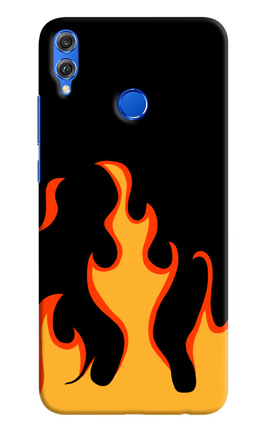 Fired Up – Black Honor 8X Back Cover, Hard case