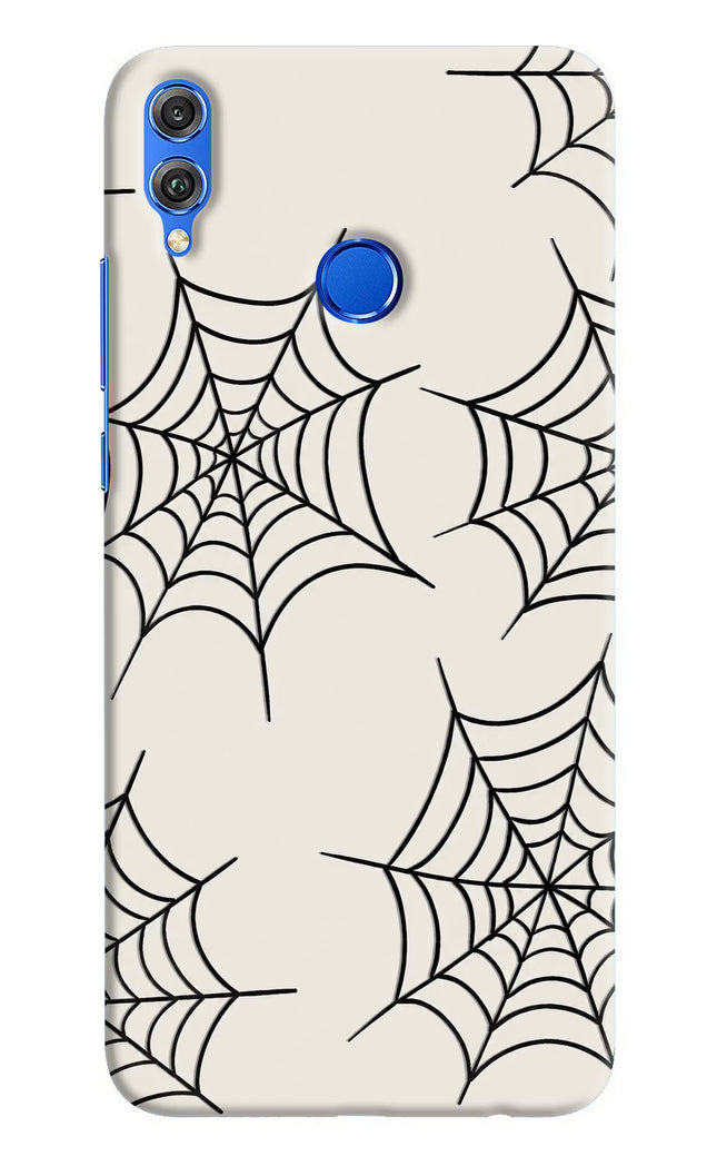Spider Web Honor 8X Hard Case Back Cover by Casekaro