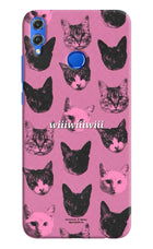 Pink Cats Honor 8X Hard Case Back Cover by Casekaro