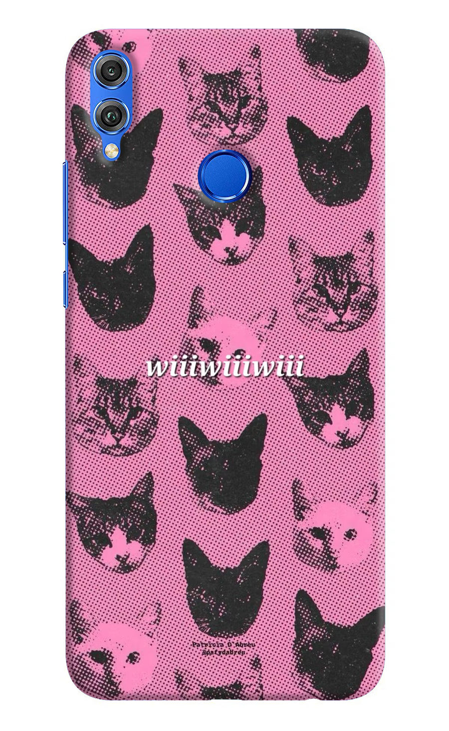 Pink Cats Honor 8X Back Cover, Hard case