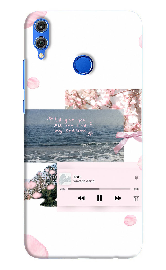 Wave to earth Honor 8X Hard Case Back Cover by Casekaro