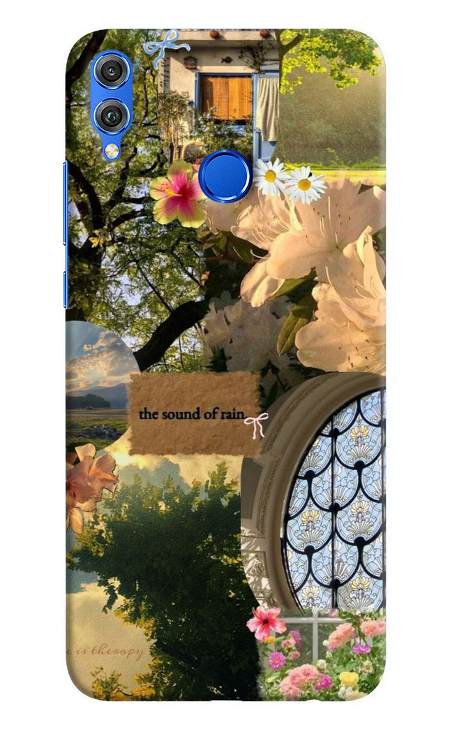 Rain Honor 8X Hard Case Back Cover by Casekaro