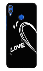 Love Line Honor 8X Hard Case Back Cover by Casekaro