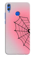 Pink Web Honor 8X Hard Case Back Cover by Casekaro