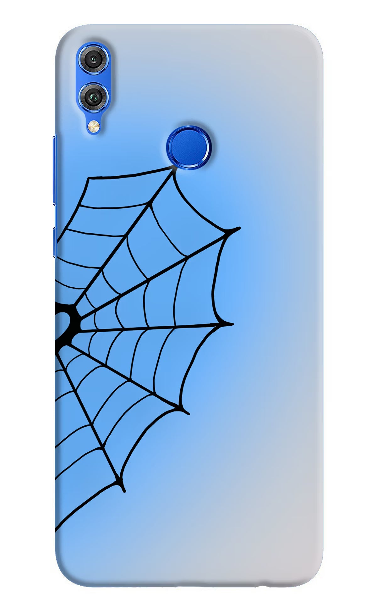 Blue Web Honor 8X Back Cover