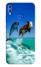 Dolphin vs Cow Honor 8X Hard Case Back Cover by Casekaro