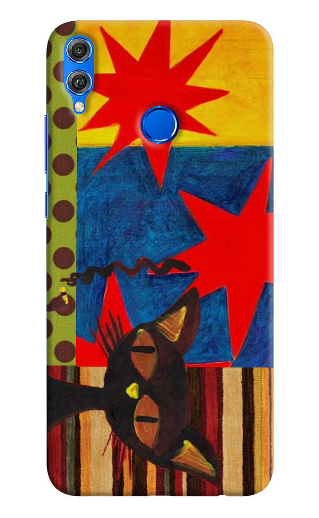 Pop Cat Honor 8X Hard Case Back Cover by Casekaro