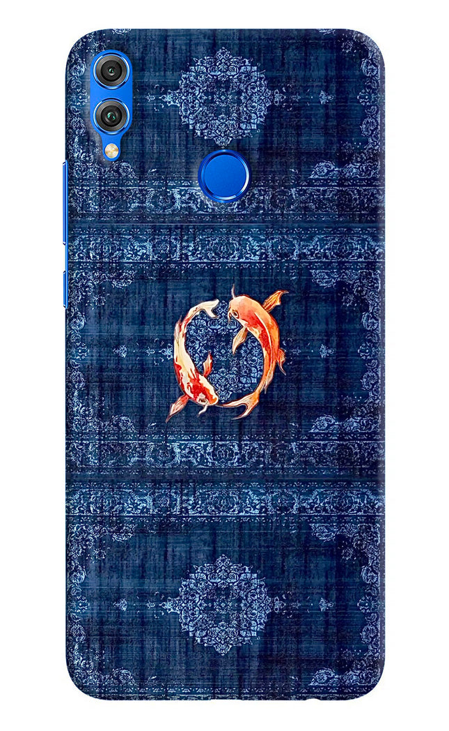 Koi Blue Honor 8X Hard Case Back Cover by Casekaro